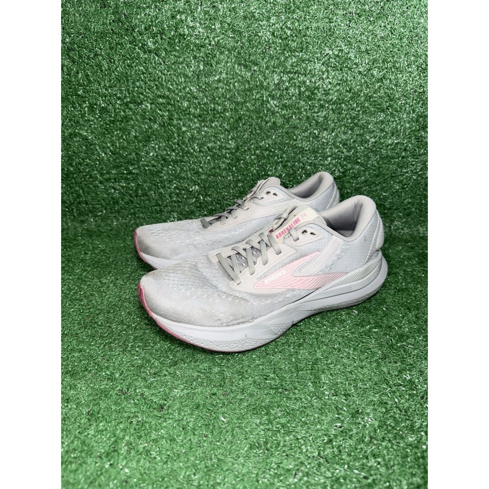 Brooks Womens Size 9.5 2A Adrenaline GTS 24 Gray Running Shoes Walking Sneakers - Picture 3 of 9